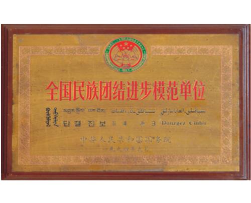 全國民族團結(jié)進步模范單位
